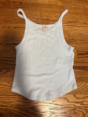 BDG Urban Outfitters Light Blue Ribbed Tank Top - Women